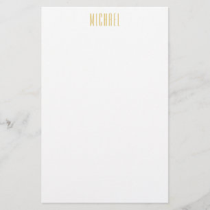 Gouden Kleur Professionele Trendy Minimalistische Briefpapier