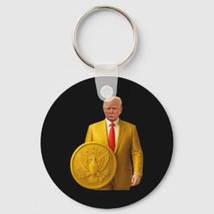 Gouden Koepel Trump Groot Amerikaans Patriottisch Sleutelhanger