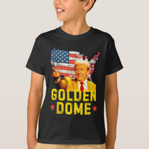 Gouden Koepel Trump Groot Amerikaans Patriottisch T-shirt