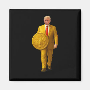 Gouden Koepel Trump Grote Amerikaanse Patriottisch Magneet