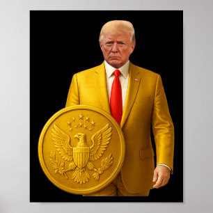 Gouden Koepel Trump Grote Amerikaanse Patriottisch Poster