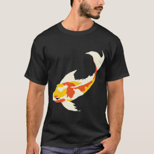 Gouden Koi Vis Illustratie – Krachtige Japanse Pon T-shirt