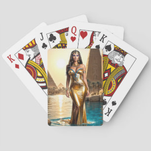 Gouden Koningin van de Nijl Pokerkaarten