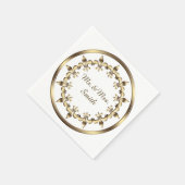 Gouden koninklijke cirkel element. Fleur-de-Lis Servetten (Hoek)