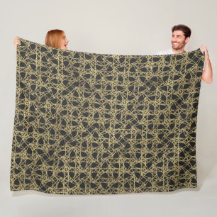 Gouden krab Gouden moderne glamour unieke elegant Fleece Deken