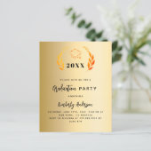 Gouden krans 2025 Uitnodiging voor het afstudeerfe (Staand voorkant)