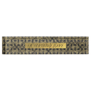 Gouden kras Goud Moderne Glamour Unieke Elegantie Naambordje
