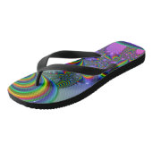 Gouden Kristal Fractal Flip Flops (Schuin)