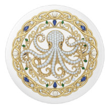 Gouden Kristal Oceaan Zee Octopus 2D grafische ede