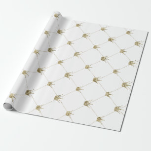 Gouden kronen   Luxe bruiloften Cadeaupapier