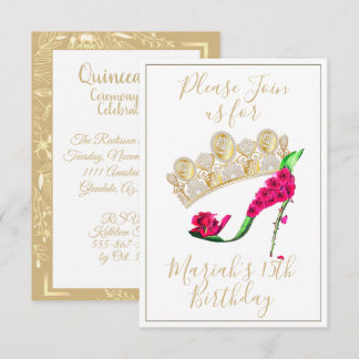 Gouden Kroon, Bloem Fee Hooggehakte Schoen Kaart