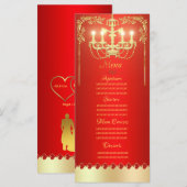 Gouden kroonluier menu (Voorkant / Achterkant)
