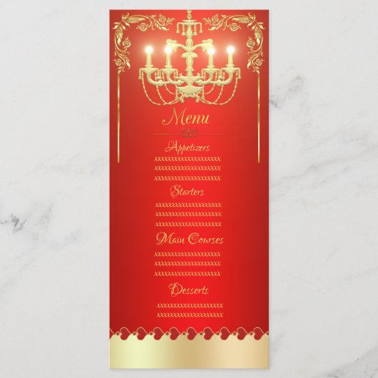 Gouden kroonluier menu (Voorkant)