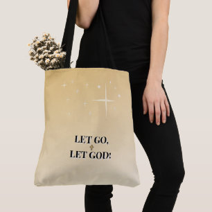 Gouden Kruis Laat Los Laat God Licht Draagtas