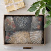 Gouden krullen en Midnight Lace Decoupage Tissuepapier (Geschenk)