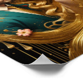 Gouden kunst paar poster (Hoek)