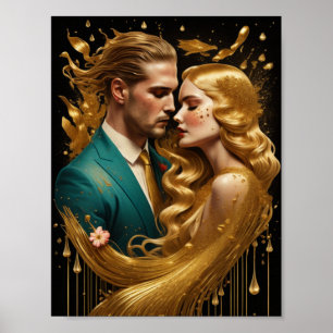 Gouden kunstkoppel poster