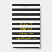 Gouden Kus Bagagelabel / Badge (Achterkant)