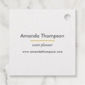 Gouden Kus Lippen Bedankjes Labels (Achterkant)