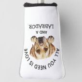 Gouden Labrador Golfheadcover (Draai 90)