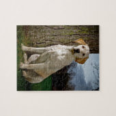 gouden Labrador Legpuzzel (Horizontaal)