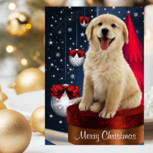 Gouden Labrador Retriever Kerstkaarten Feestdagen Kaart
