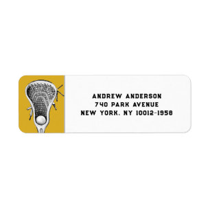 Gouden Lacrosse Sport Etiket