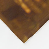 Gouden lampen fleece deken (Hoek)