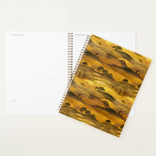 Gouden landschap Chiyogami Planner (Display)