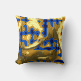 Gouden Lapislazuli kleuren Kussen