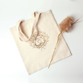 Gouden Laurels D20 dobbelstenen Tote Bag