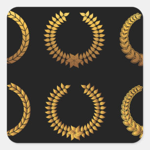 Gouden lauwerkransen Stickers