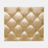 Gouden lederen bekleding close-up fleece deken (Voorkant (Horizontaal))