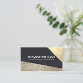 Gouden leer | Modepatroon Visitekaartje (Staand voorkant)