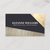 Gouden leer | Modepatroon Visitekaartje (Voorkant)