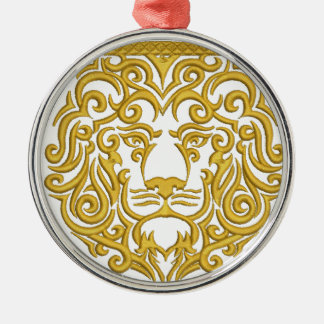 Gouden Leeuw in de Kroon Metalen Ornament