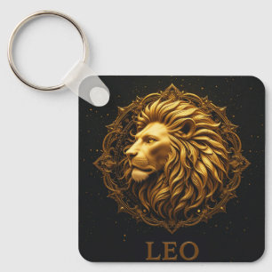 Gouden Leeuw Symbool dat Kracht Vertegenwoordigt, Sleutelhanger