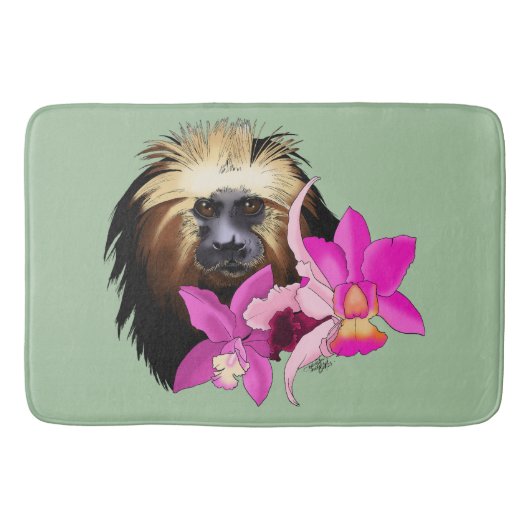 Gouden Leeuw Tamarin Aap Badmat (Voorkant)