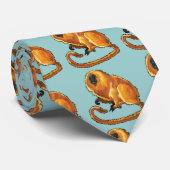 gouden leeuw tamarin stropdas (Opgerold)