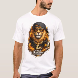 Gouden Leeuwenkoning – Luxe Streetwear Design T-shirt