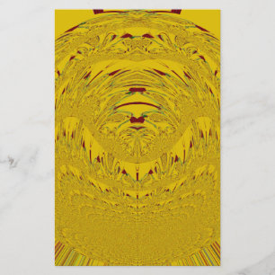 Gouden Leeuwenkop Kunstprint Briefpapier