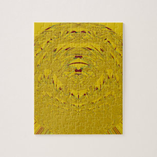 Gouden Leeuwenkop Kunstprint Legpuzzel
