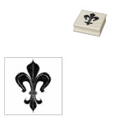 Gouden Lelie goud zilver + uw ideeën Rubberstempel (Gestempeld)