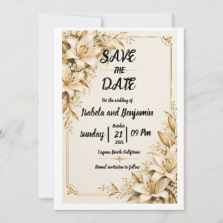 Gouden Lelie Save The Date kaart