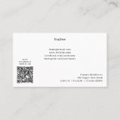 Gouden Leo Seal Munt & QR Code Astrologie Visitekaartje (Achterkant)