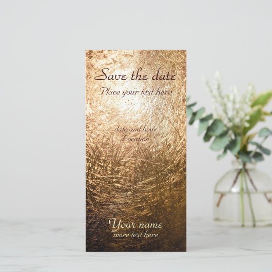 Gouden Licht 001 Save The Date (Staand voorkant)