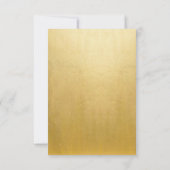 Gouden Liefde RSVP Kaartje (Achterkant)