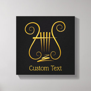 Gouden Lier Canvas Afdruk