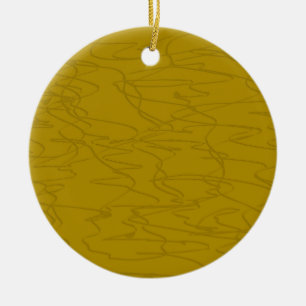Gouden Lijnen Keramisch Ornament
