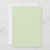 gouden lijst bloem hert baby shower kaart (Achterkant)